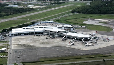 Vista aérea do Aeroporto Internacional de Salvador